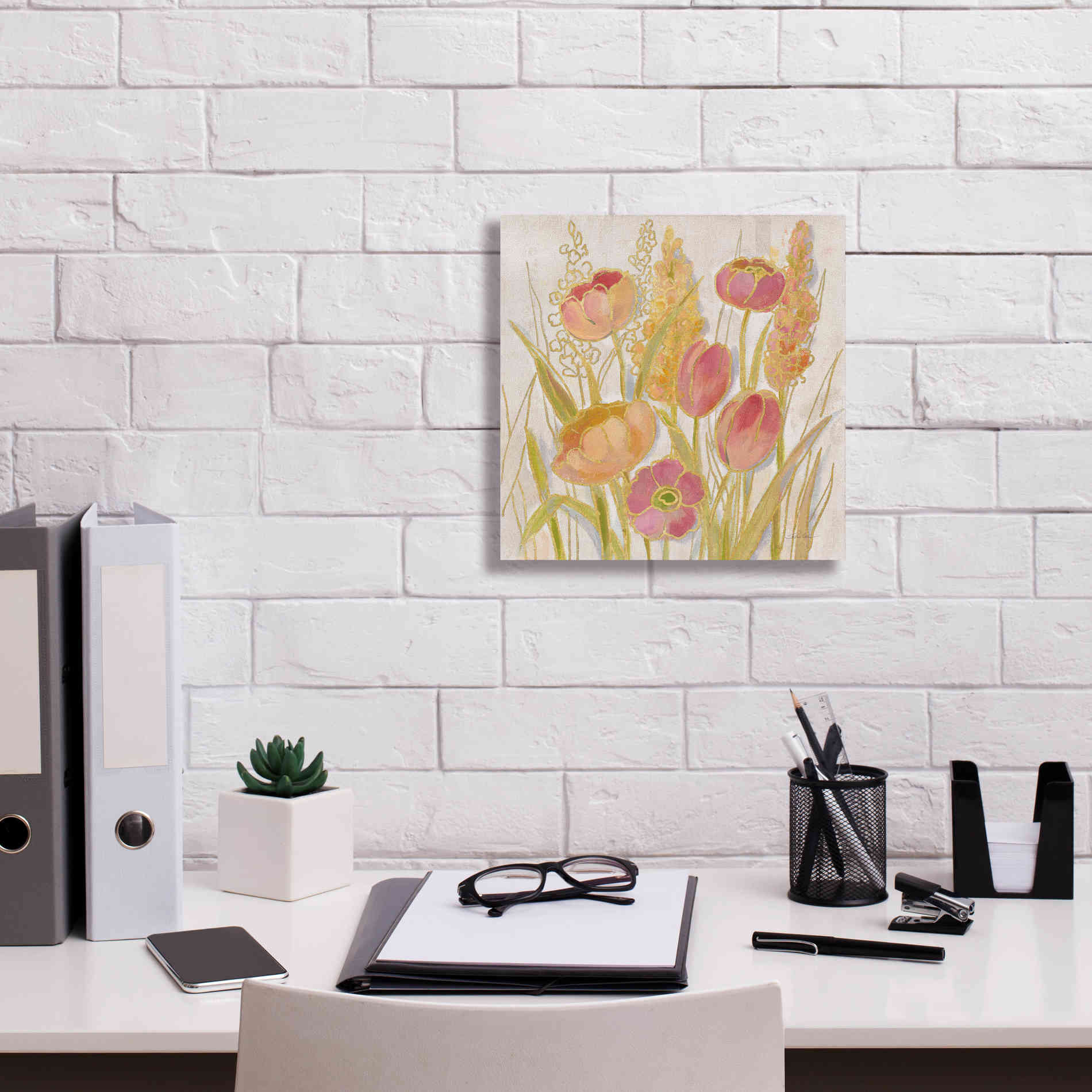 Epic Art 'Opalescent Floral II' by Silvia Vassileva, Canvas Wall Art,12 x 12