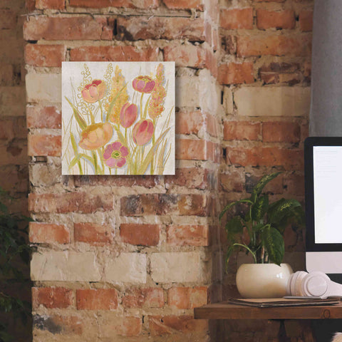 Image of Epic Art 'Opalescent Floral II' by Silvia Vassileva, Canvas Wall Art,12 x 12