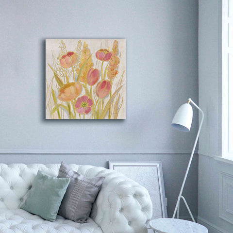 Image of Epic Art 'Opalescent Floral II' by Silvia Vassileva, Canvas Wall Art,37 x 37