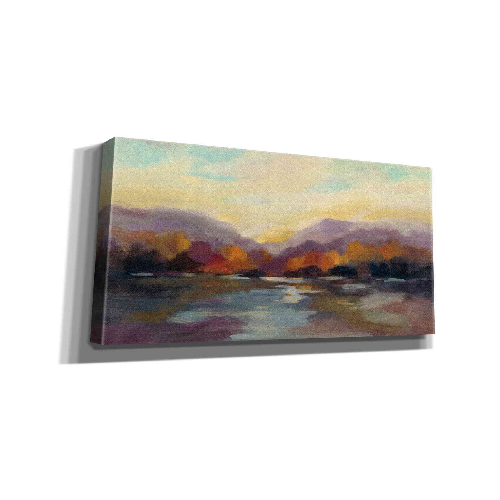 Epic Art 'Fall Sunset' by Silvia Vassileva, Canvas Wall Art,24x12x1.1x0,40x20x1.74x0,60x30x1.74x0