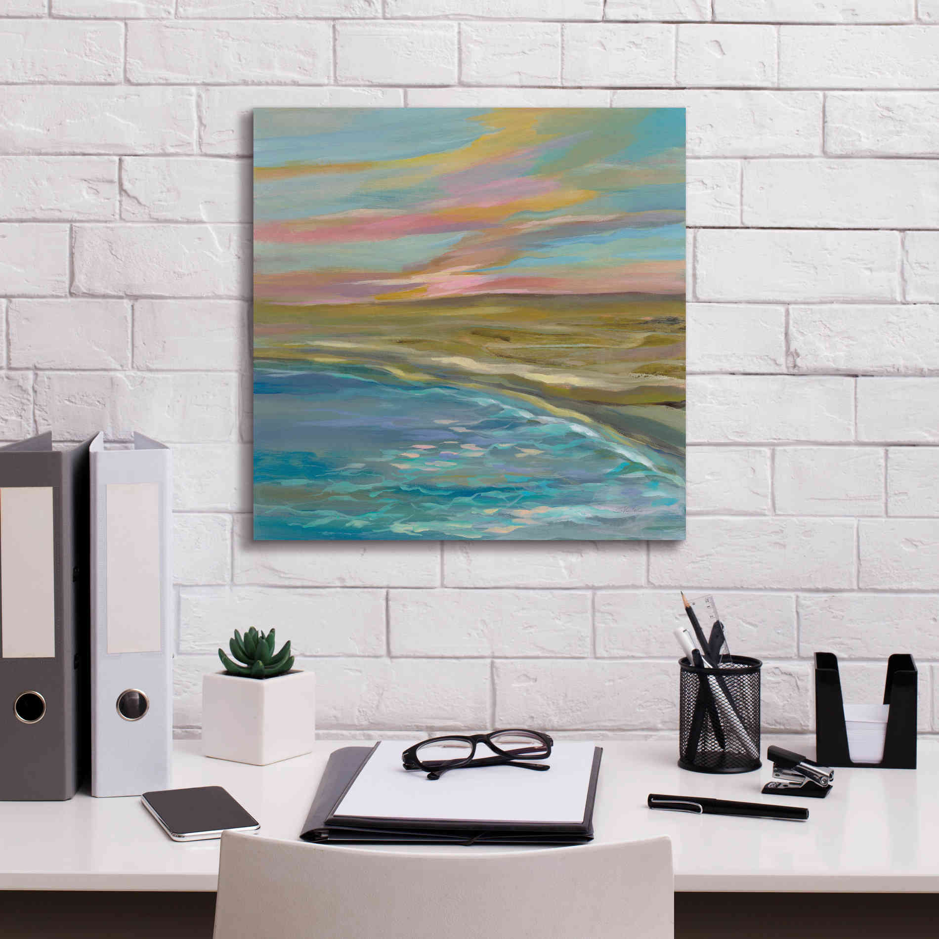 Epic Art 'Sunrise Dunes' by Silvia Vassileva, Canvas Wall Art,18 x 18