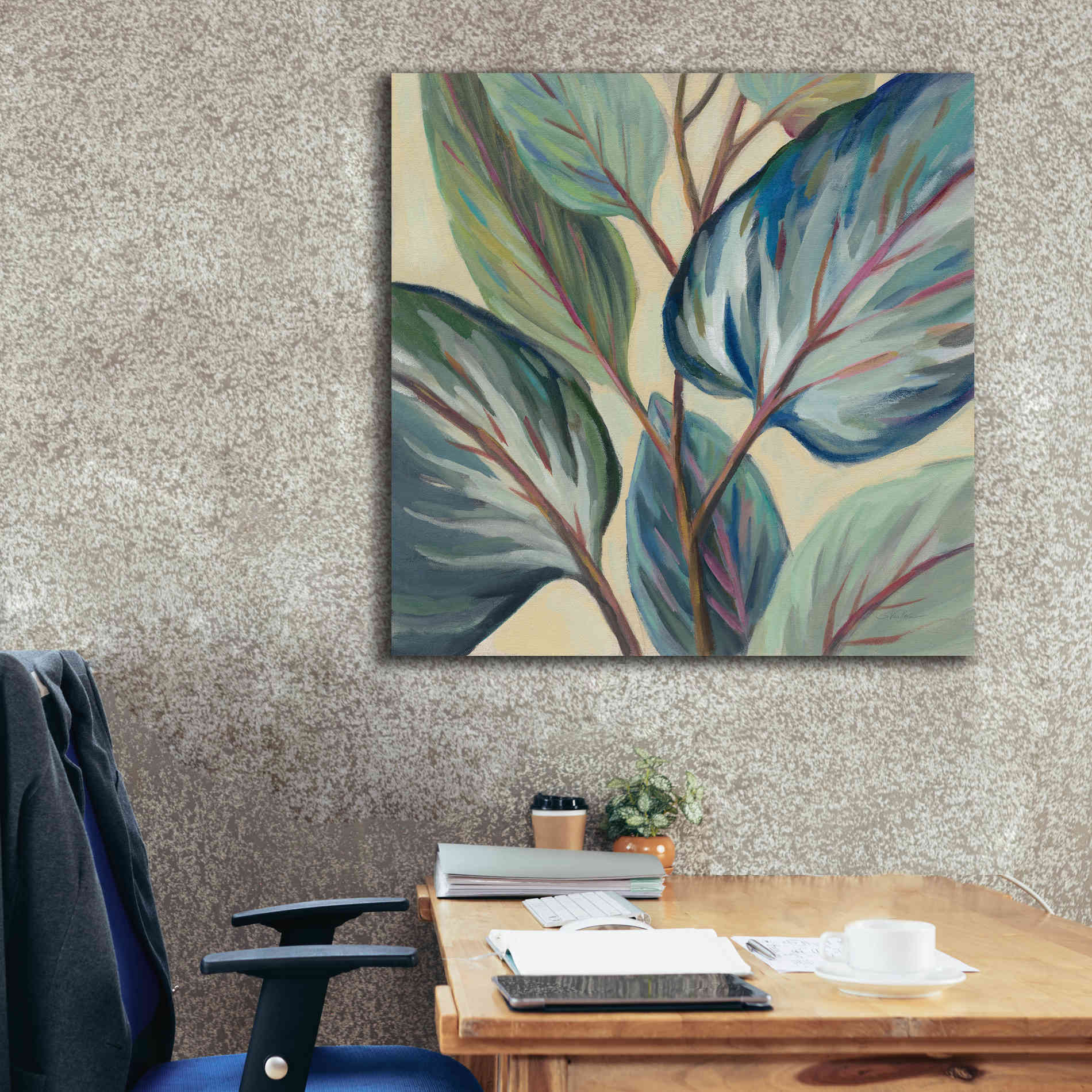 Epic Art 'Greenhouse Leaves' by Silvia Vassileva, Canvas Wall Art,37 x 37