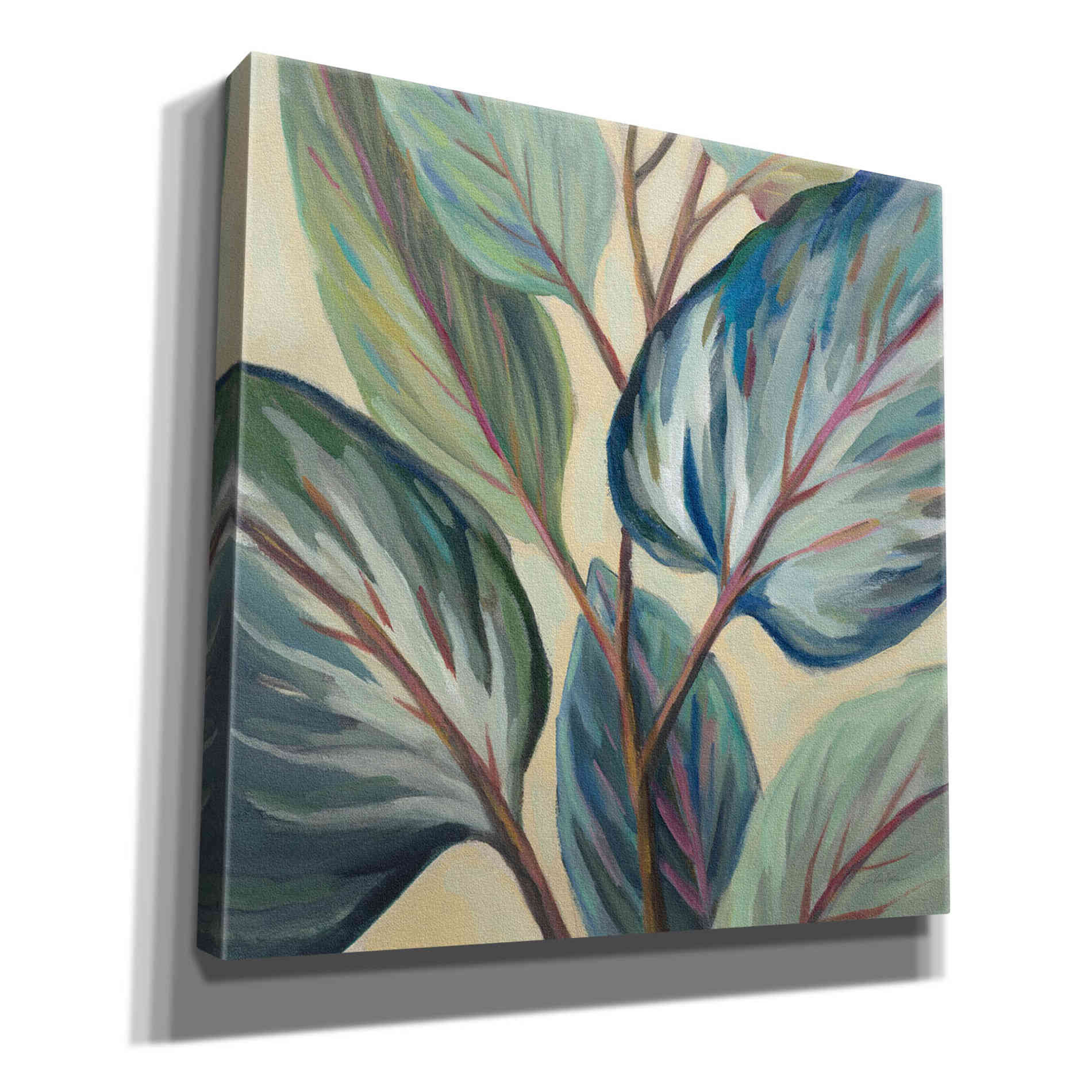 Epic Art 'Greenhouse Leaves' by Silvia Vassileva, Canvas Wall Art,12x12x1.1x0,18x18x1.1x0,26x26x1.74x0,37x37x1.74x0