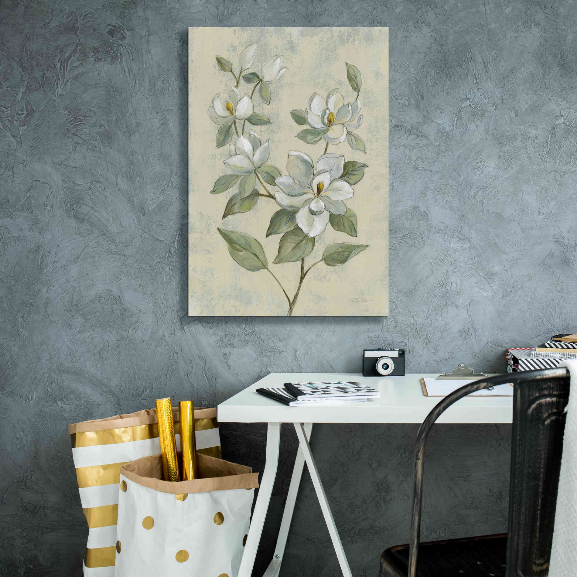 Epic Art 'Sage Magnolia' by Silvia Vassileva, Canvas Wall Art,18 x 26