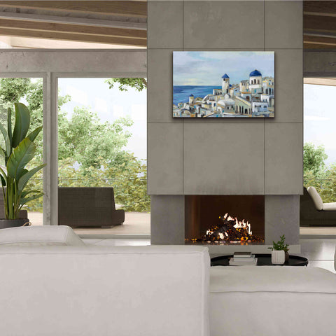 Image of Epic Art 'Santorini View I' by Silvia Vassileva, Canvas Wall Art,40 x 26