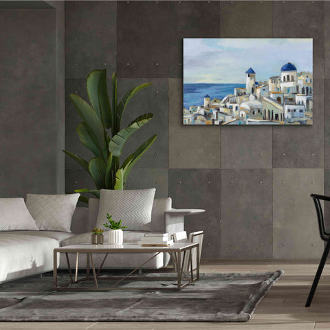 Image of Epic Art 'Santorini View I' by Silvia Vassileva, Canvas Wall Art,60 x 40
