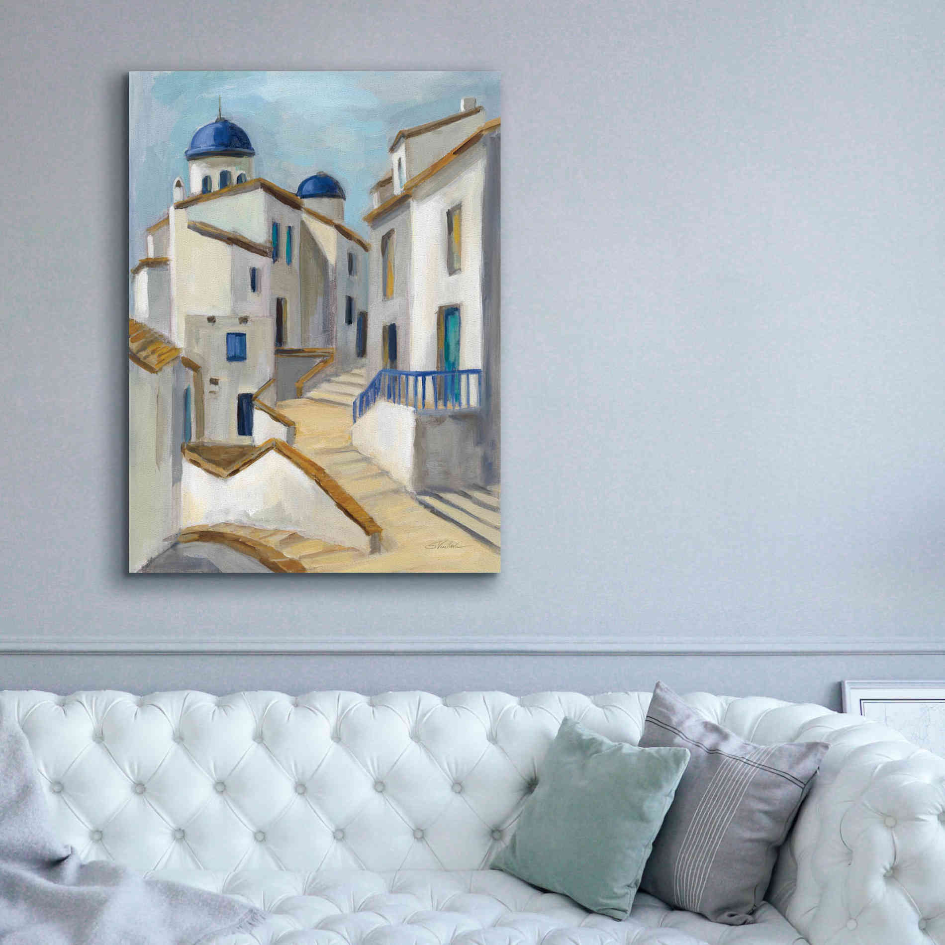 Epic Art 'Santorini View II' by Silvia Vassileva, Canvas Wall Art,40 x 54