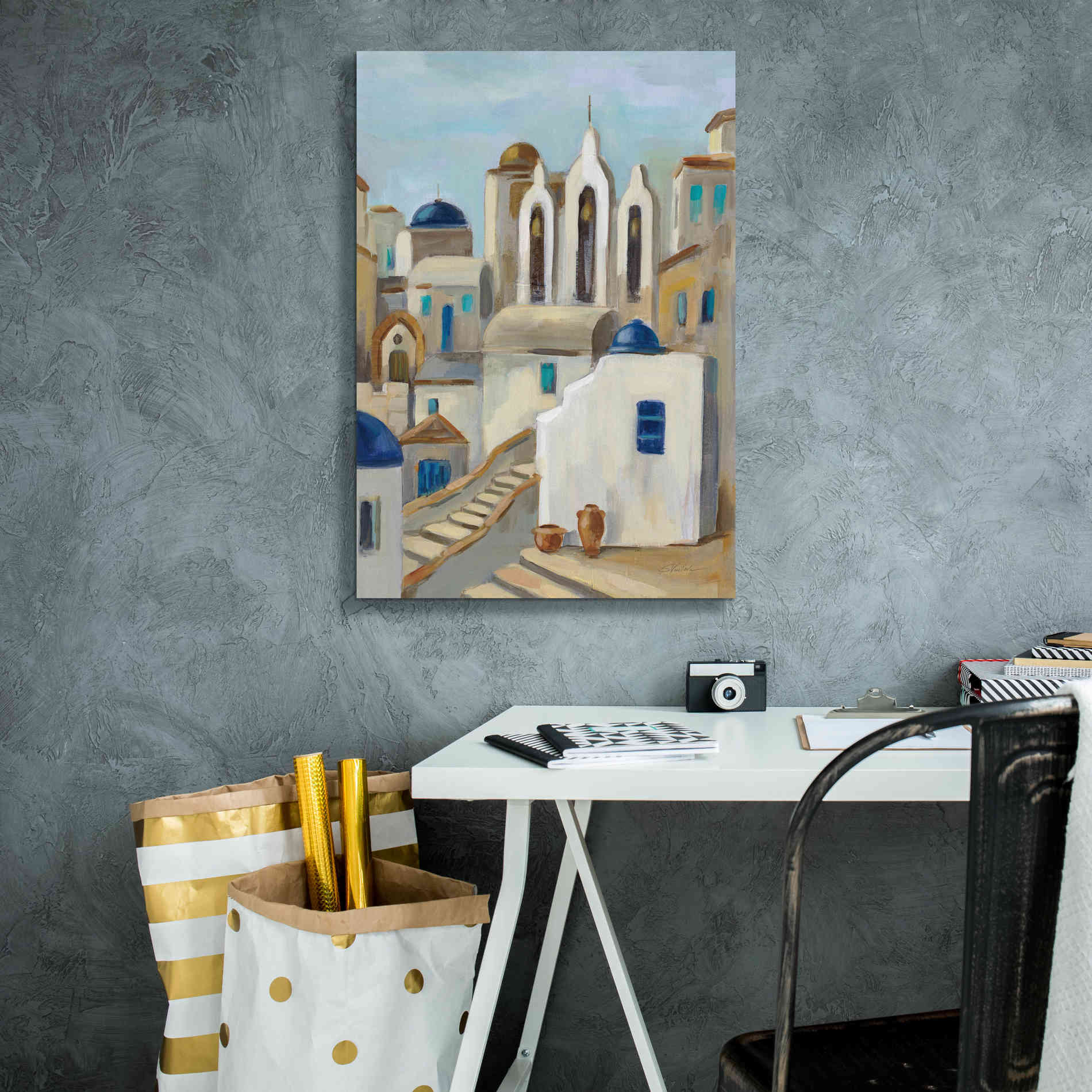 Epic Art 'Santorini View III' by Silvia Vassileva, Canvas Wall Art,18 x 26