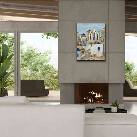 Image of Epic Art 'Santorini View III' by Silvia Vassileva, Canvas Wall Art,26 x 34
