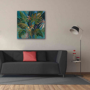 Epic Art 'Midnight Tropical Leaves' by Silvia Vassileva, Canvas Wall Art,37 x 37