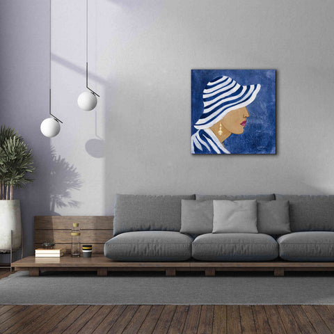 Image of Epic Art 'Lady with Hat I' by Silvia Vassileva, Canvas Wall Art,37 x 37