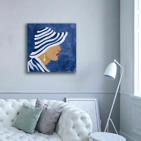 Image of Epic Art 'Lady with Hat I' by Silvia Vassileva, Canvas Wall Art,37 x 37