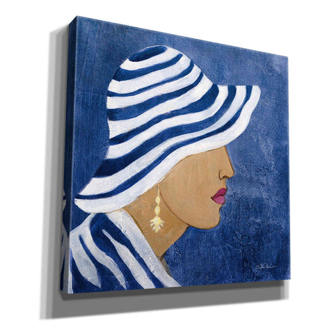 Image of Epic Art 'Lady with Hat I' by Silvia Vassileva, Canvas Wall Art,12x12x1.1x0,18x18x1.1x0,26x26x1.74x0,37x37x1.74x0