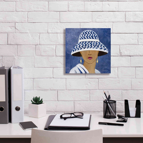 Image of Epic Art 'Lady with Hat II' by Silvia Vassileva, Canvas Wall Art,12 x 12