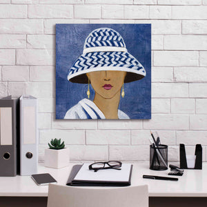Epic Art 'Lady with Hat II' by Silvia Vassileva, Canvas Wall Art,18 x 18