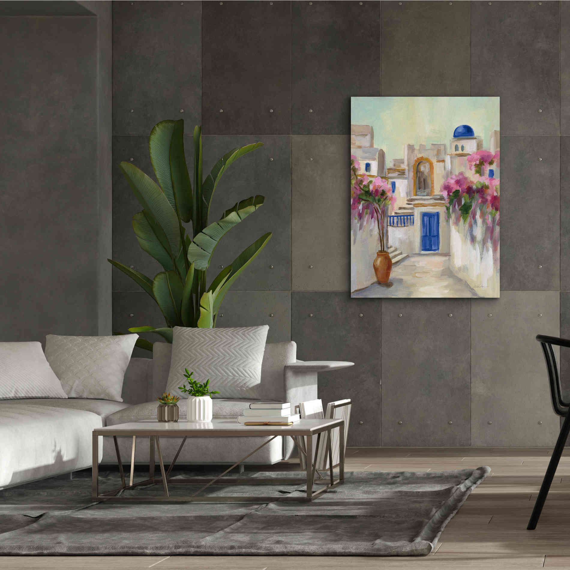 Epic Art 'Santorini Street II' by Silvia Vassileva, Canvas Wall Art,40 x 54