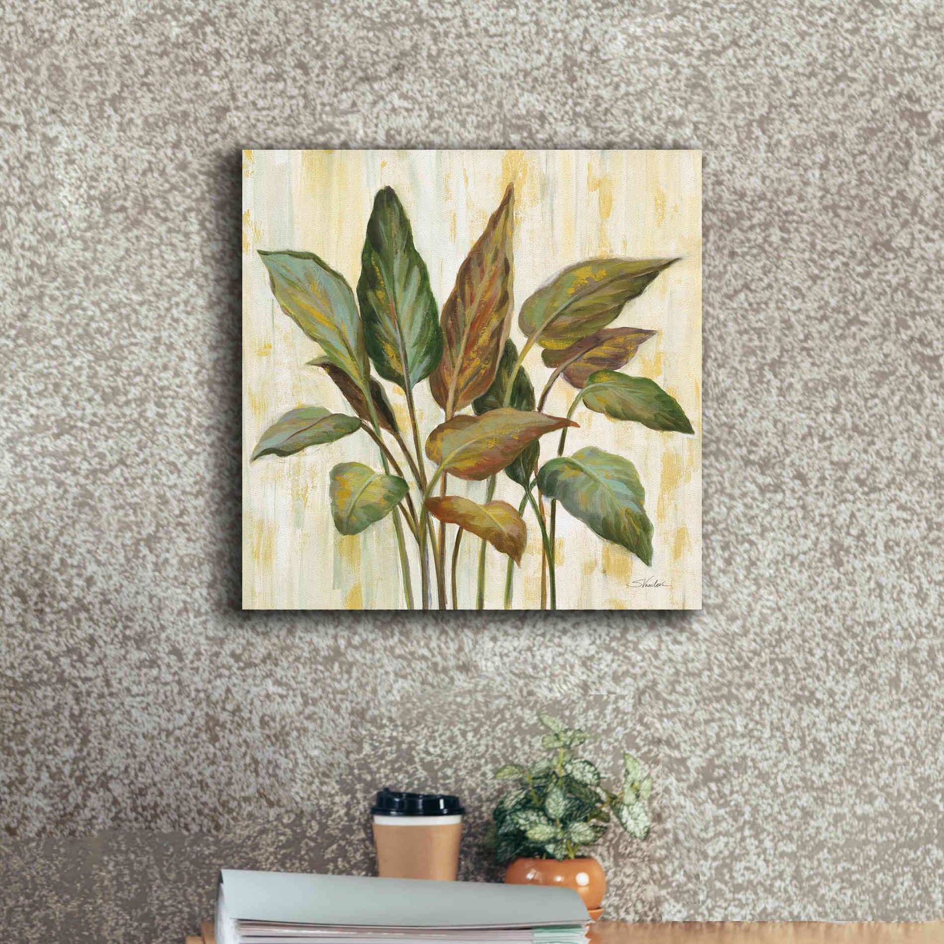 Epic Art 'Fall Greenhouse Leaves' by Silvia Vassileva, Canvas Wall Art,18 x 18