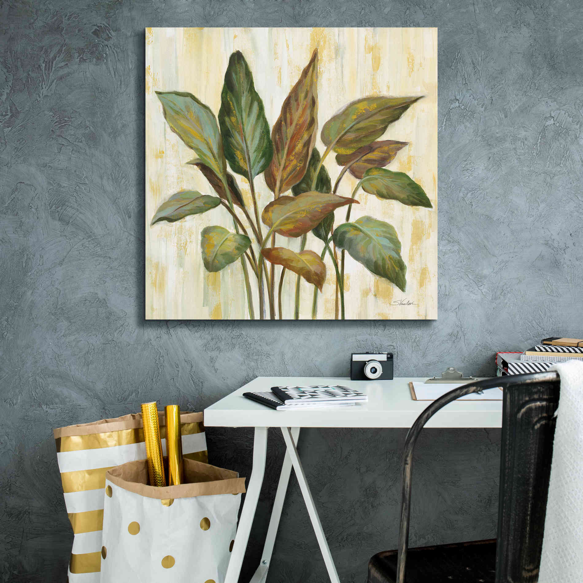 Epic Art 'Fall Greenhouse Leaves' by Silvia Vassileva, Canvas Wall Art,26 x 26