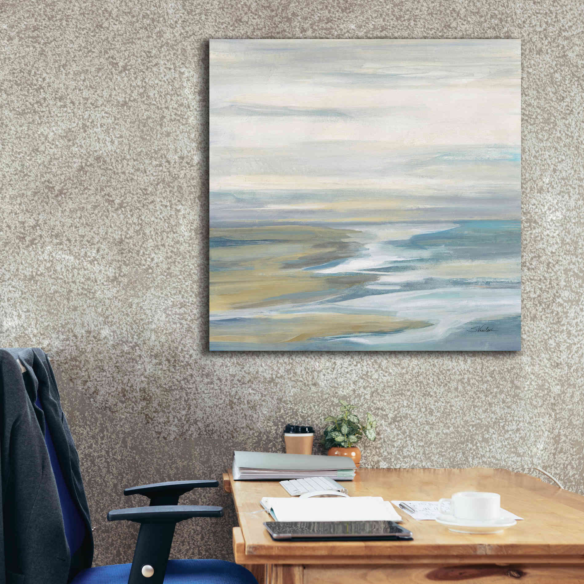 Epic Art 'Morning Sea Light' by Silvia Vassileva, Canvas Wall Art,37 x 37