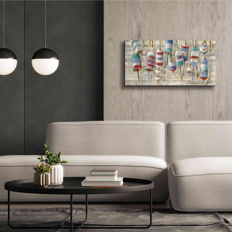 Image of Epic Art 'Summer Buoys' by Silvia Vassileva, Canvas Wall Art,40 x 20