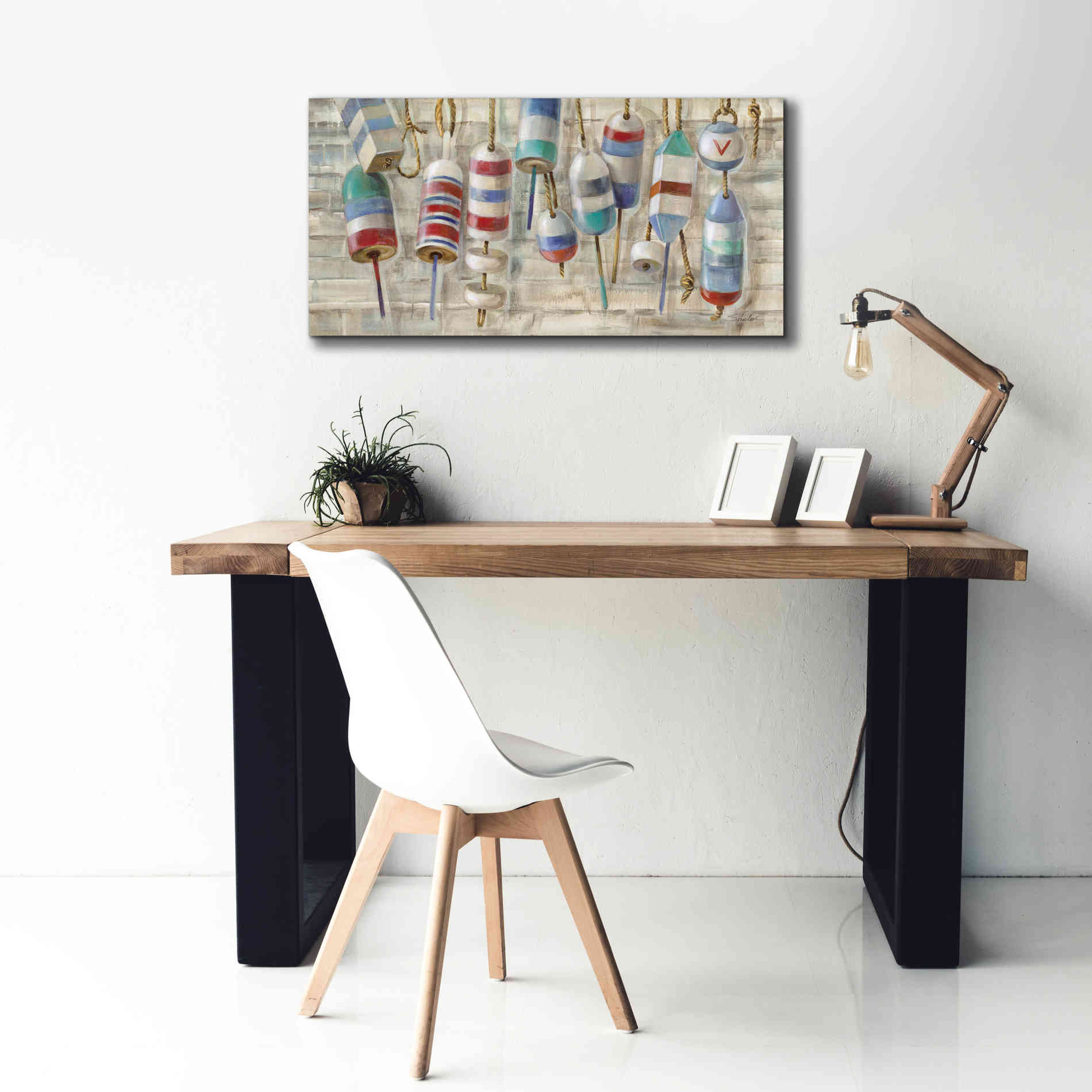 Epic Art 'Summer Buoys' by Silvia Vassileva, Canvas Wall Art,40 x 20