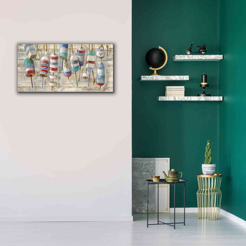 Image of Epic Art 'Summer Buoys' by Silvia Vassileva, Canvas Wall Art,40 x 20