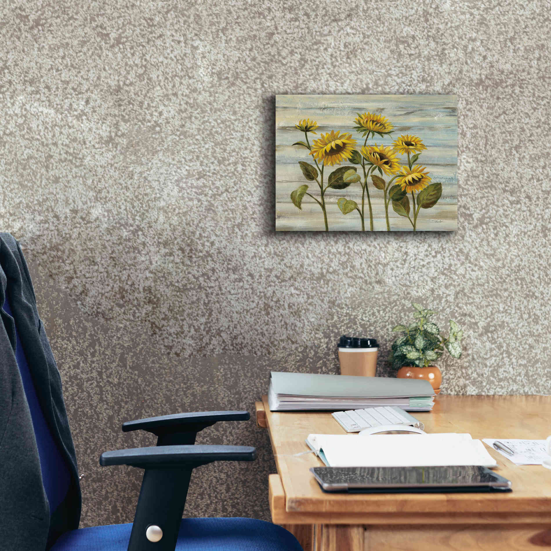 Epic Art 'Cottage Sunflowers' by Silvia Vassileva, Canvas Wall Art,16 x 12