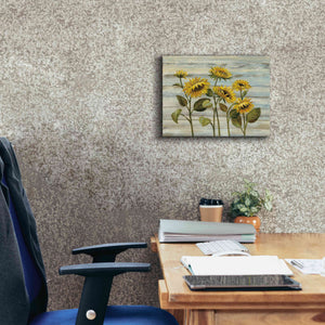 Epic Art 'Cottage Sunflowers' by Silvia Vassileva, Canvas Wall Art,16 x 12