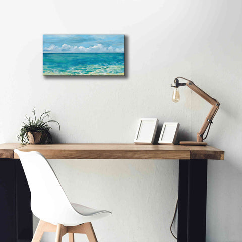 Image of Epic Art 'Caribbean Sea Reflections' by Silvia Vassileva, Canvas Wall Art,24 x 12