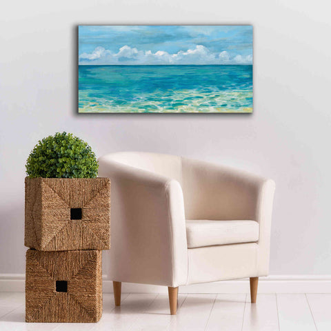 Image of Epic Art 'Caribbean Sea Reflections' by Silvia Vassileva, Canvas Wall Art,40 x 20