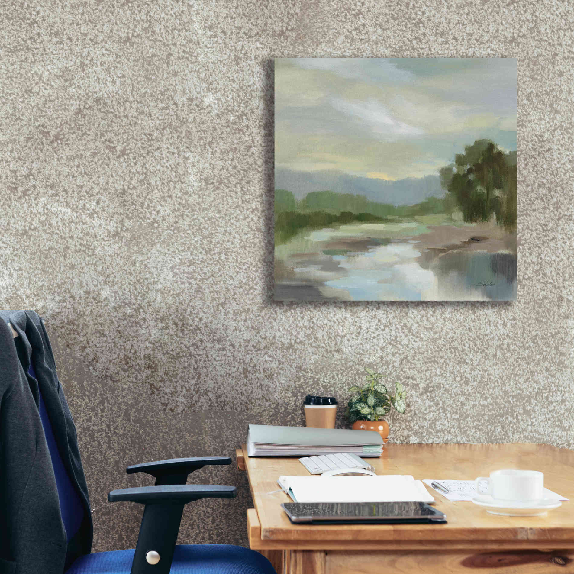Epic Art 'Sage Lake' by Silvia Vassileva, Canvas Wall Art,26 x 26