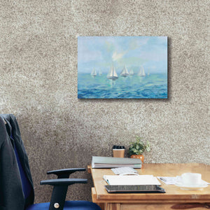 Epic Art 'Boats in the Haze' by Silvia Vassileva, Canvas Wall Art,26 x 18