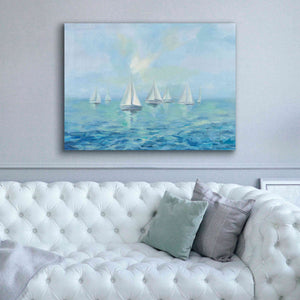 Epic Art 'Boats in the Haze' by Silvia Vassileva, Canvas Wall Art,54 x 40