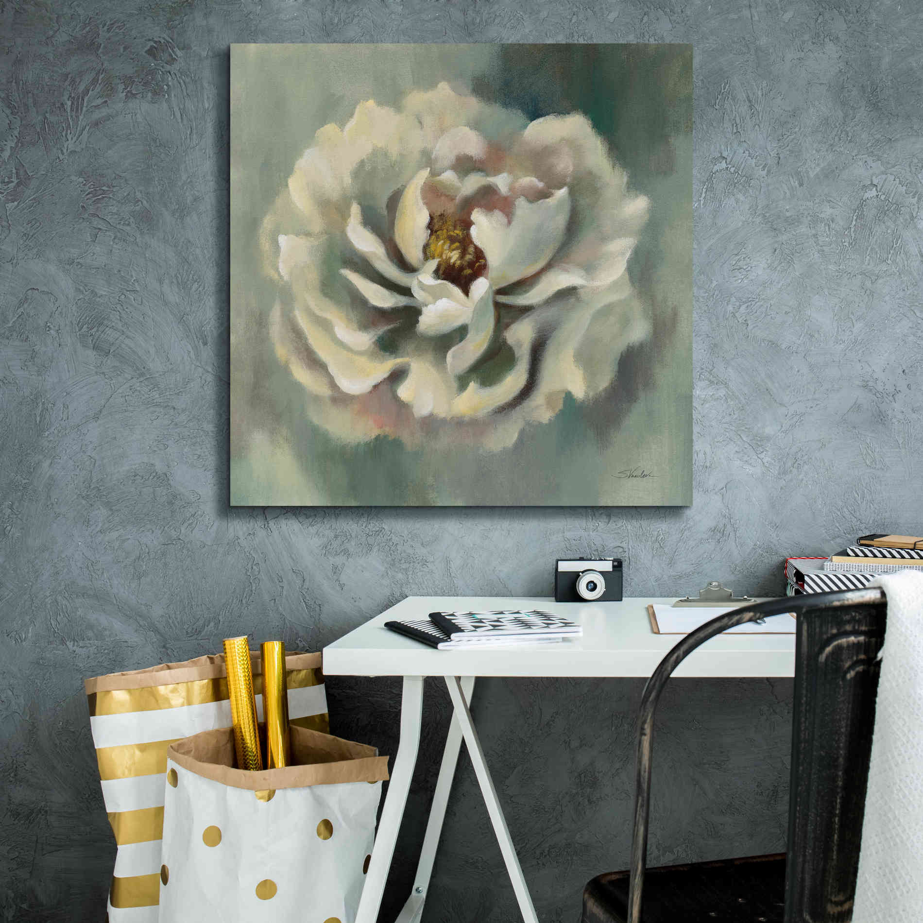 Epic Art 'Dancing Petals' by Silvia Vassileva, Canvas Wall Art,26 x 26