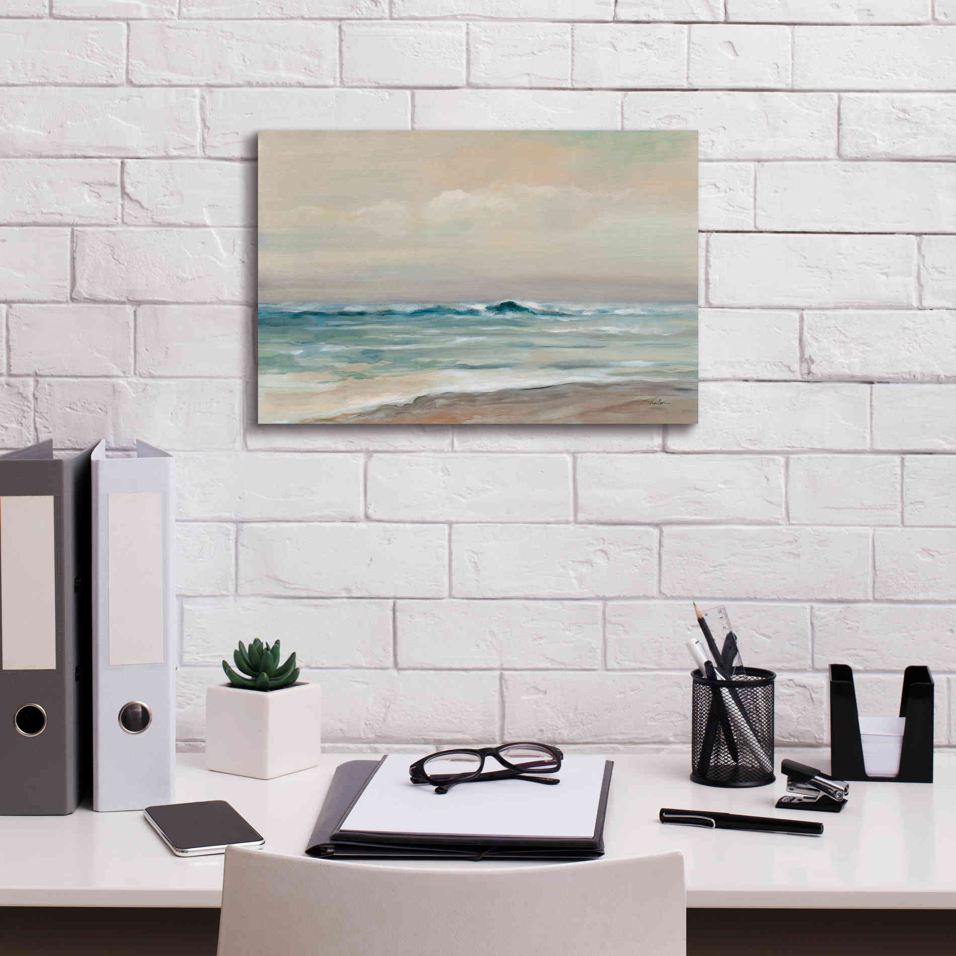 Epic Art 'Whispering Wave 2' by Silvia Vassileva, Canvas Wall Art,18 x 12