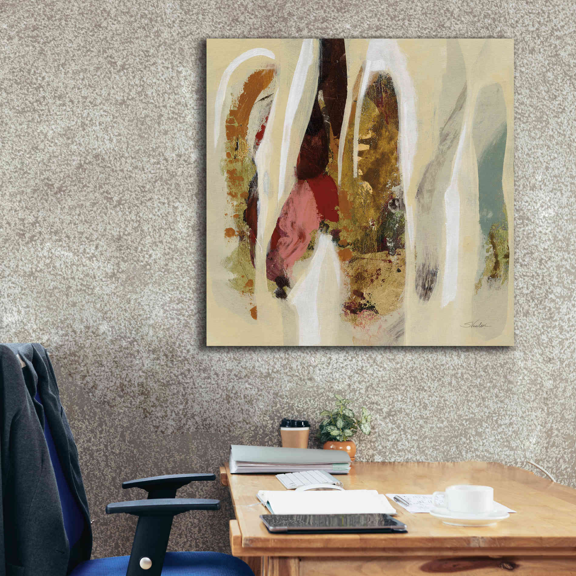 Epic Art 'Terracotta Tile I' by Silvia Vassileva, Canvas Wall Art,37 x 37