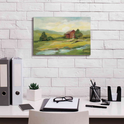 Image of Epic Art 'Springtime Farm' by Silvia Vassileva, Canvas Wall Art,18 x 12