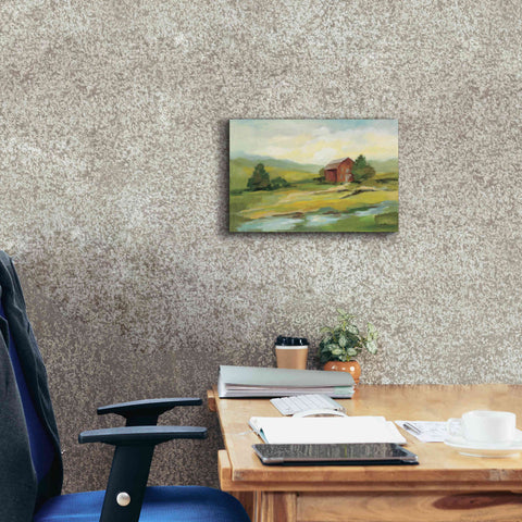 Image of Epic Art 'Springtime Farm' by Silvia Vassileva, Canvas Wall Art,18 x 12
