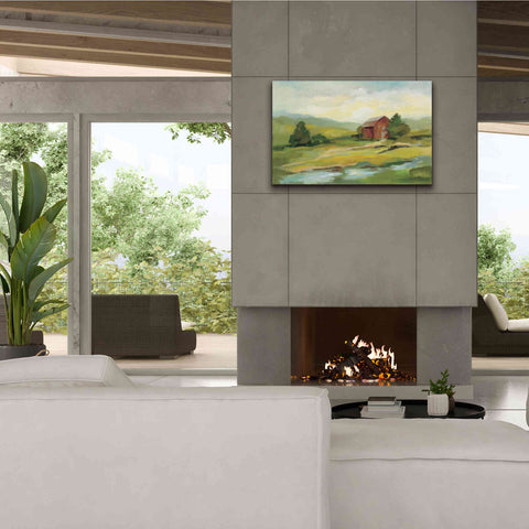Image of Epic Art 'Springtime Farm' by Silvia Vassileva, Canvas Wall Art,40 x 26