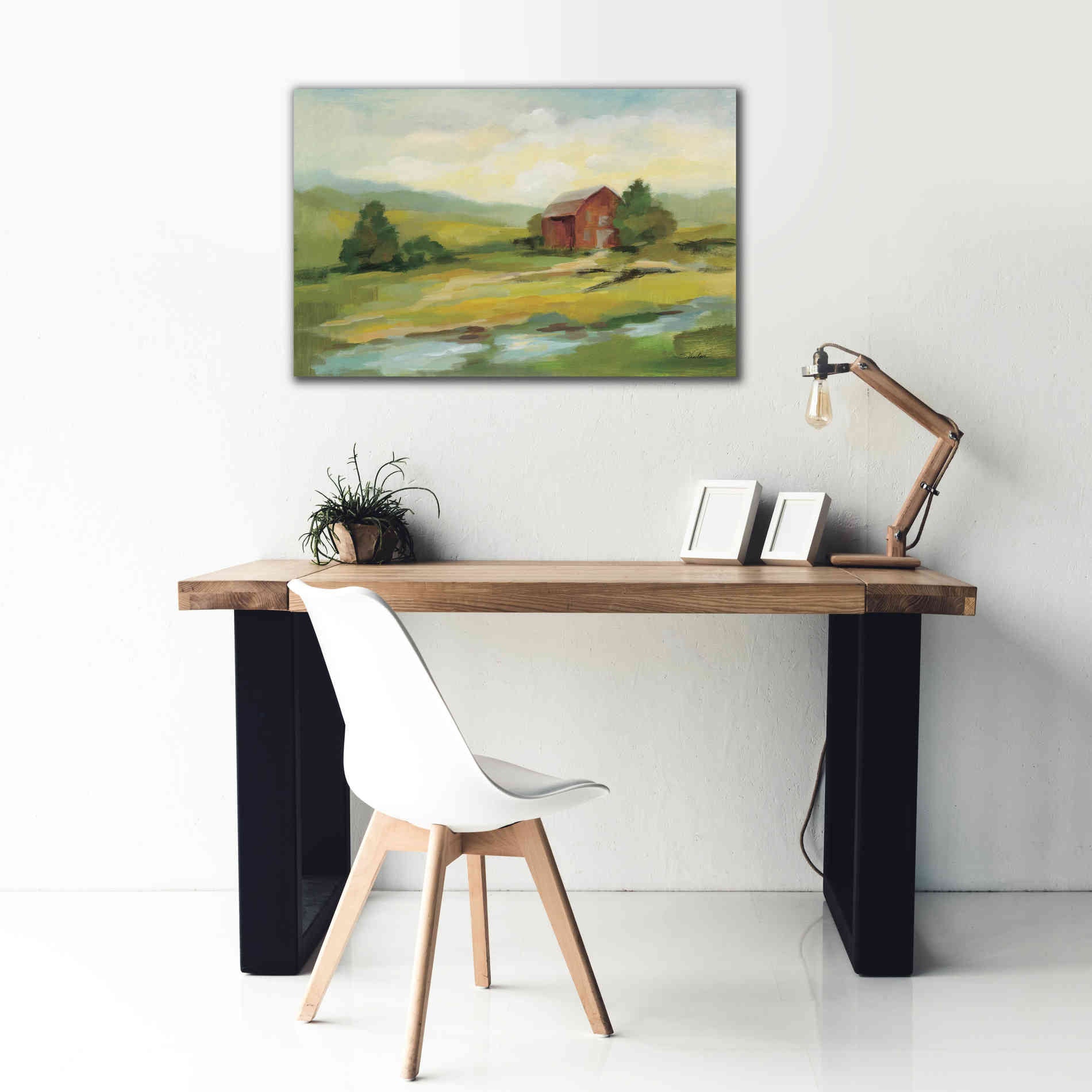 Epic Art 'Springtime Farm' by Silvia Vassileva, Canvas Wall Art,40 x 26