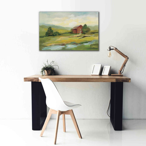 Image of Epic Art 'Springtime Farm' by Silvia Vassileva, Canvas Wall Art,40 x 26