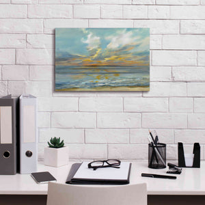 Epic Art 'Rhythmic Sunset Waves' by Silvia Vassileva, Canvas Wall Art,18 x 12