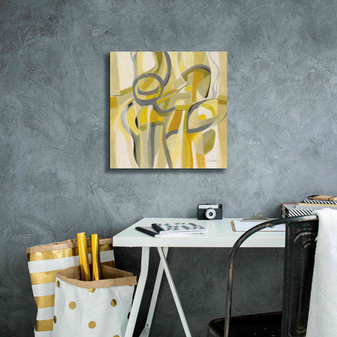Image of Epic Art 'Mid Mod Yellow' by Silvia Vassileva, Canvas Wall Art,18 x 18