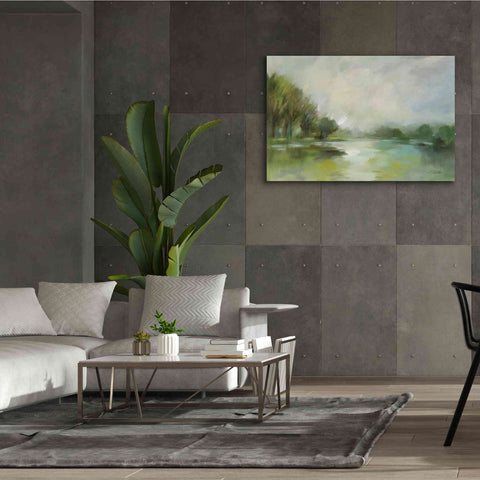 Image of Epic Art 'Lakeside Fog' by Silvia Vassileva, Canvas Wall Art,60 x 40