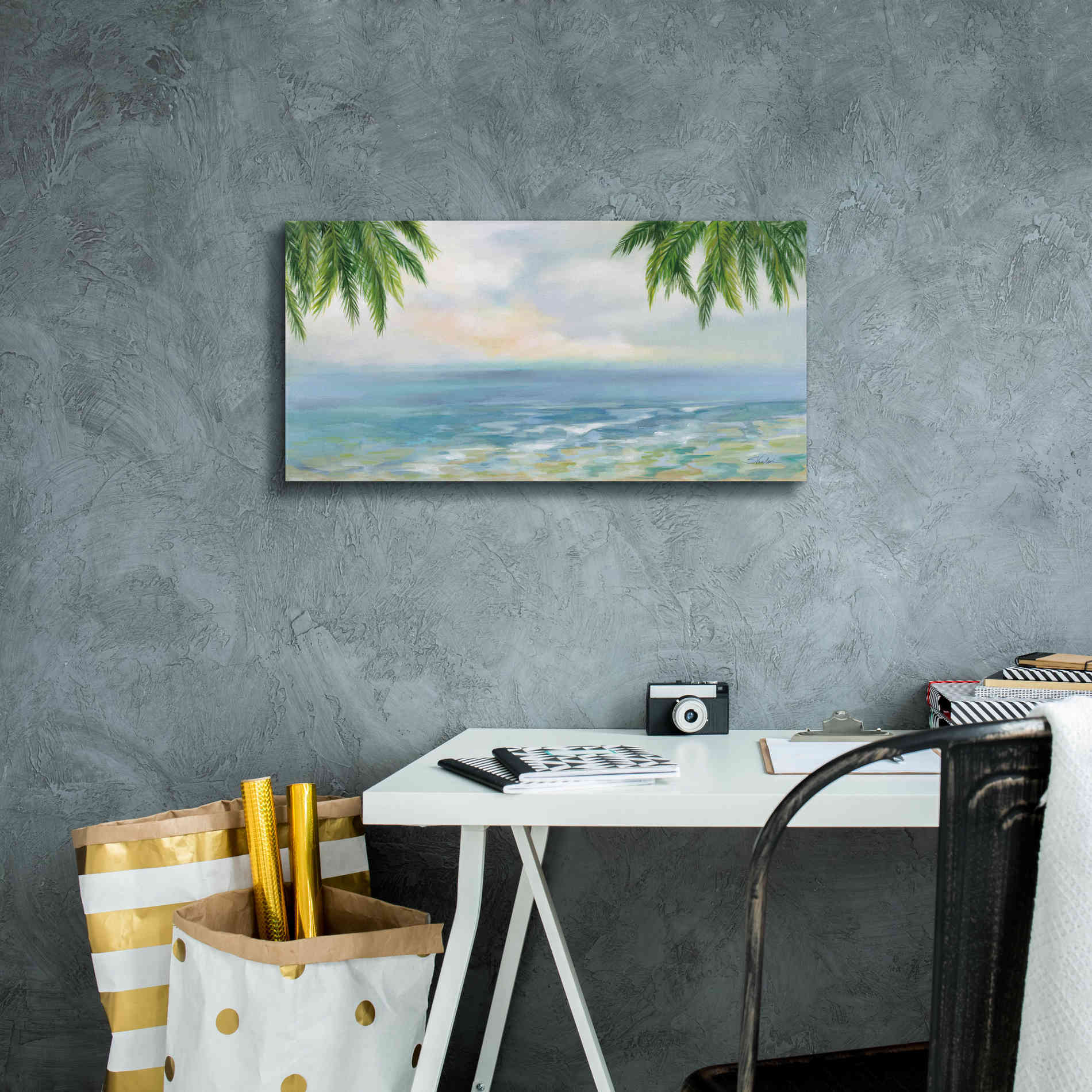 Epic Art 'Island Morning' by Silvia Vassileva, Canvas Wall Art,24 x 12
