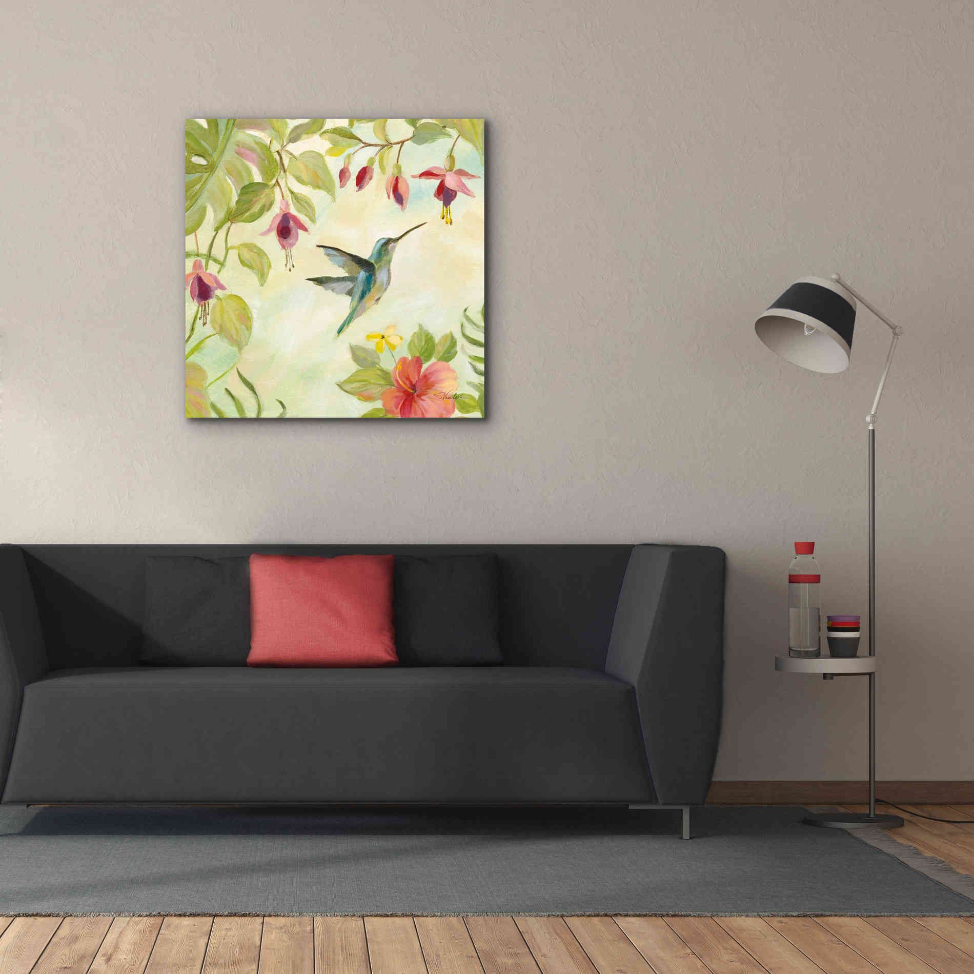 Epic Art 'Hummingbirds Song II' by Silvia Vassileva, Canvas Wall Art,37 x 37