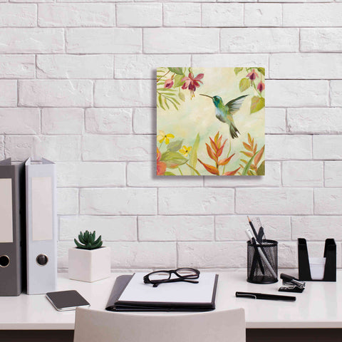 Image of Epic Art 'Hummingbirds Song III' by Silvia Vassileva, Canvas Wall Art,12 x 12