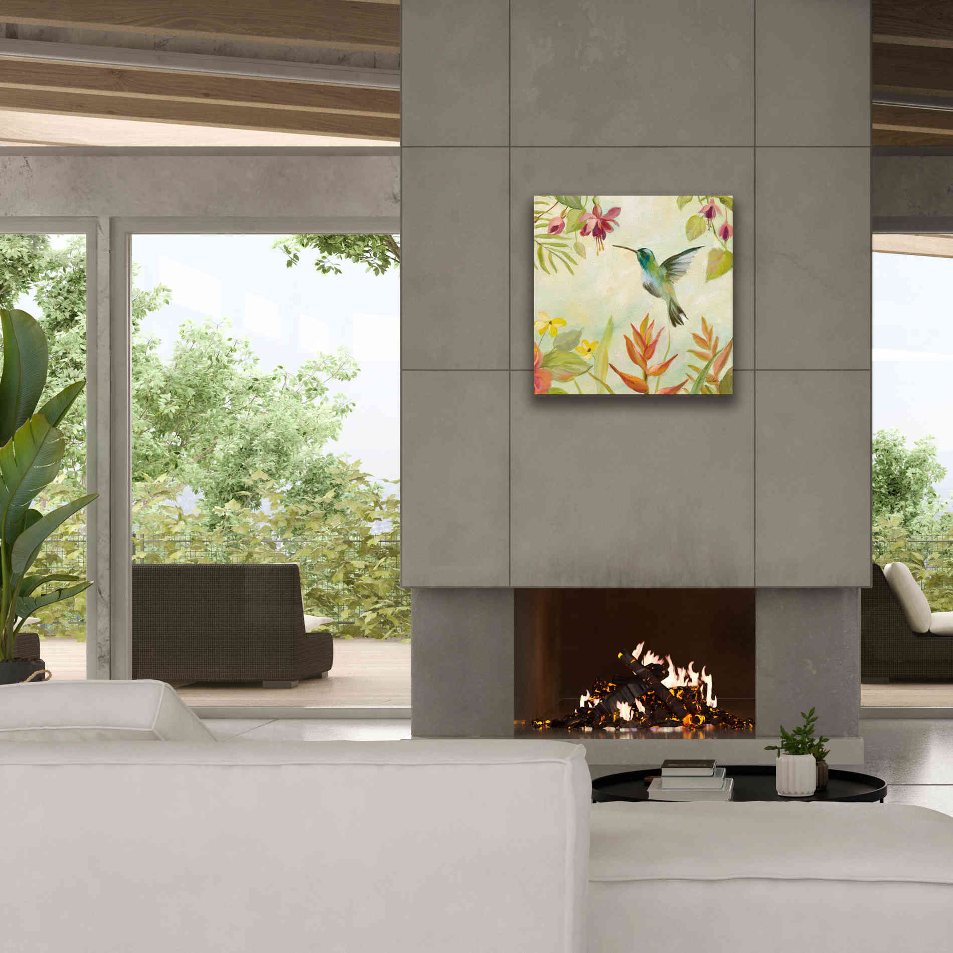 Epic Art 'Hummingbirds Song III' by Silvia Vassileva, Canvas Wall Art,26 x 26