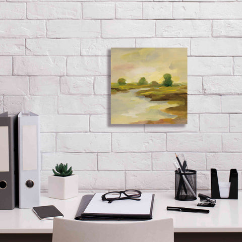 Image of Epic Art 'Chartreuse Fields I' by Silvia Vassileva, Canvas Wall Art,12 x 12