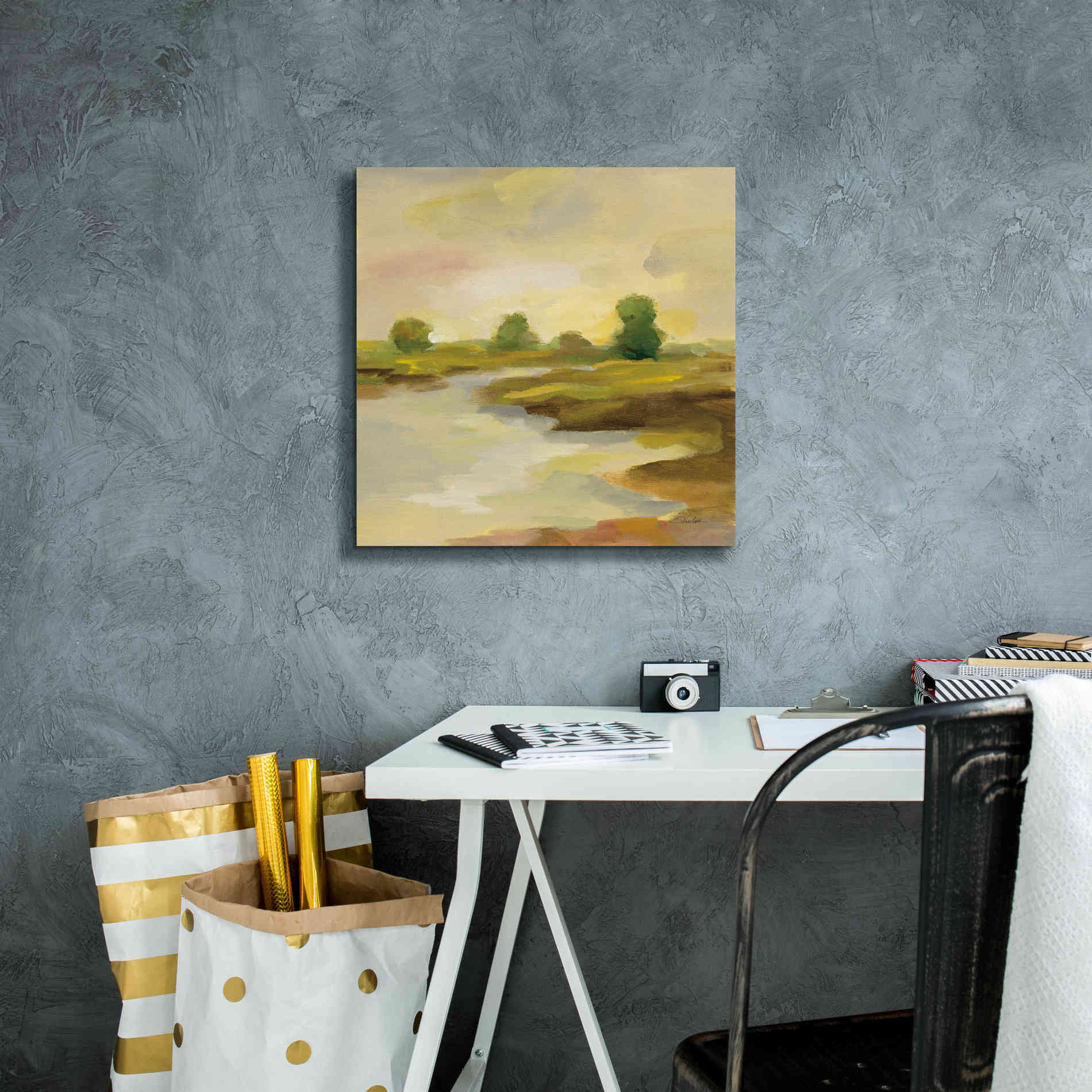 Epic Art 'Chartreuse Fields I' by Silvia Vassileva, Canvas Wall Art,18 x 18